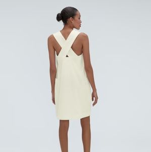 NWT Everlane The Cross-Back Apron Mini Dress XS Canvas
